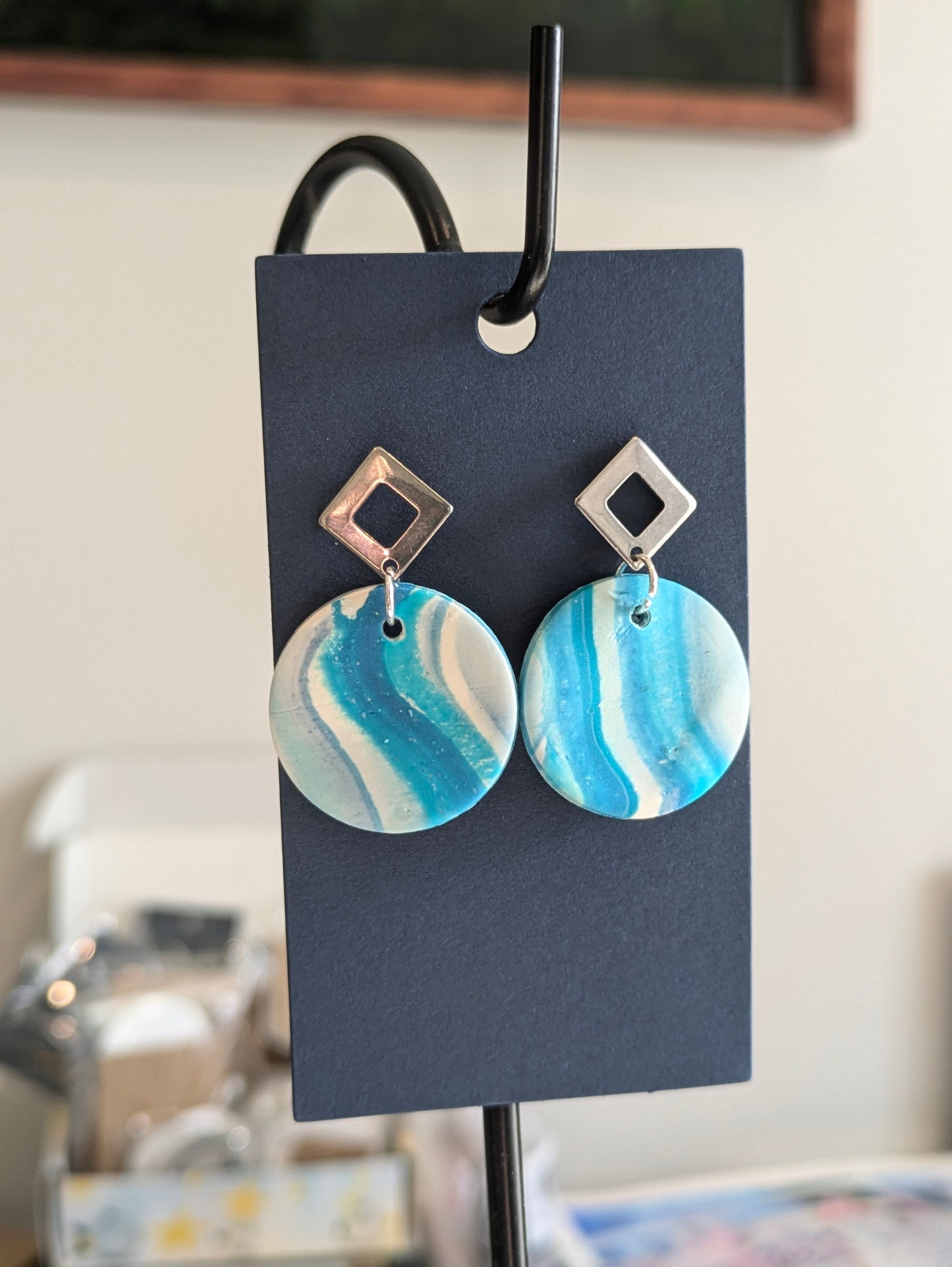 Blue earrings