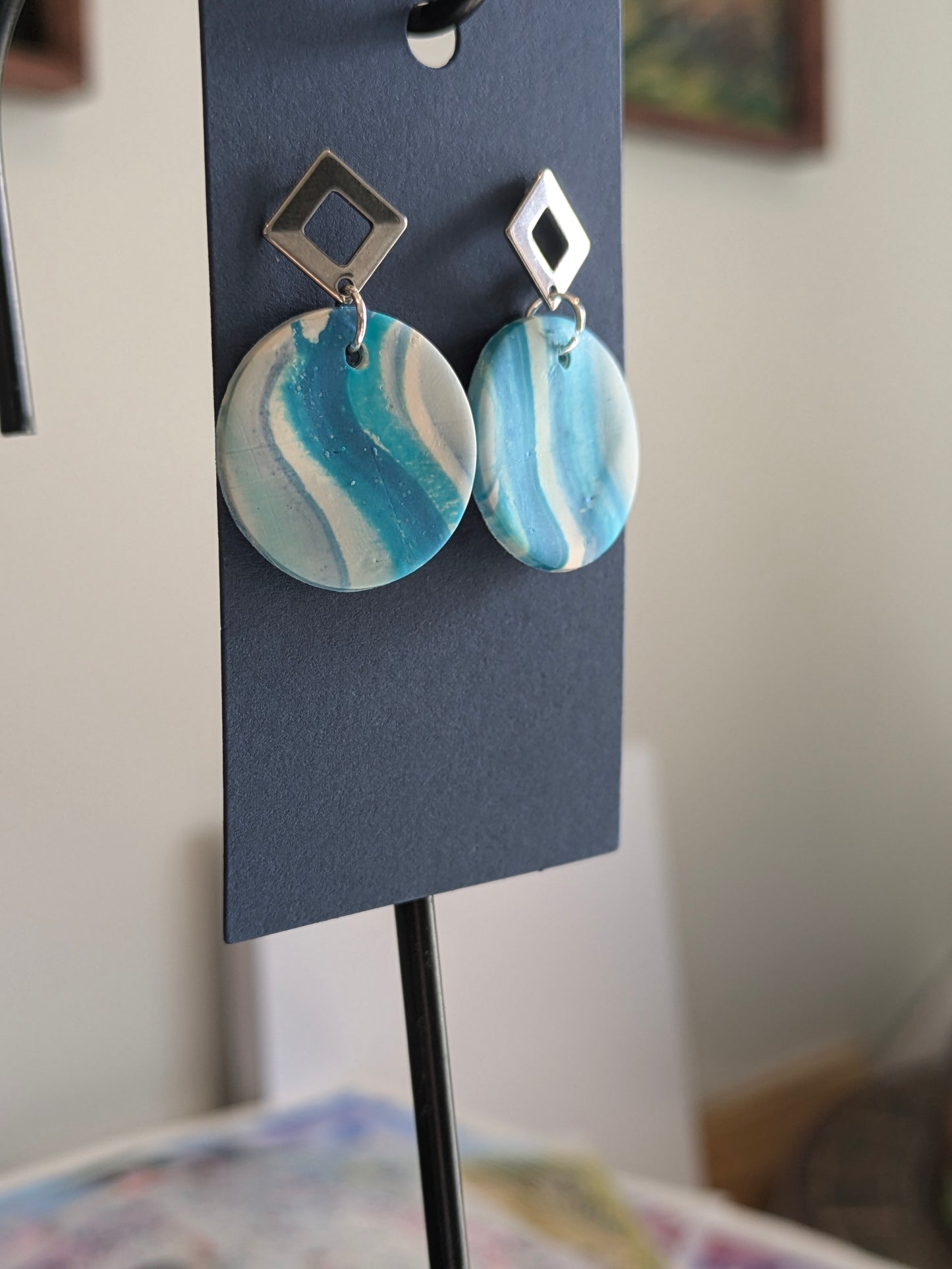 Blue earrings