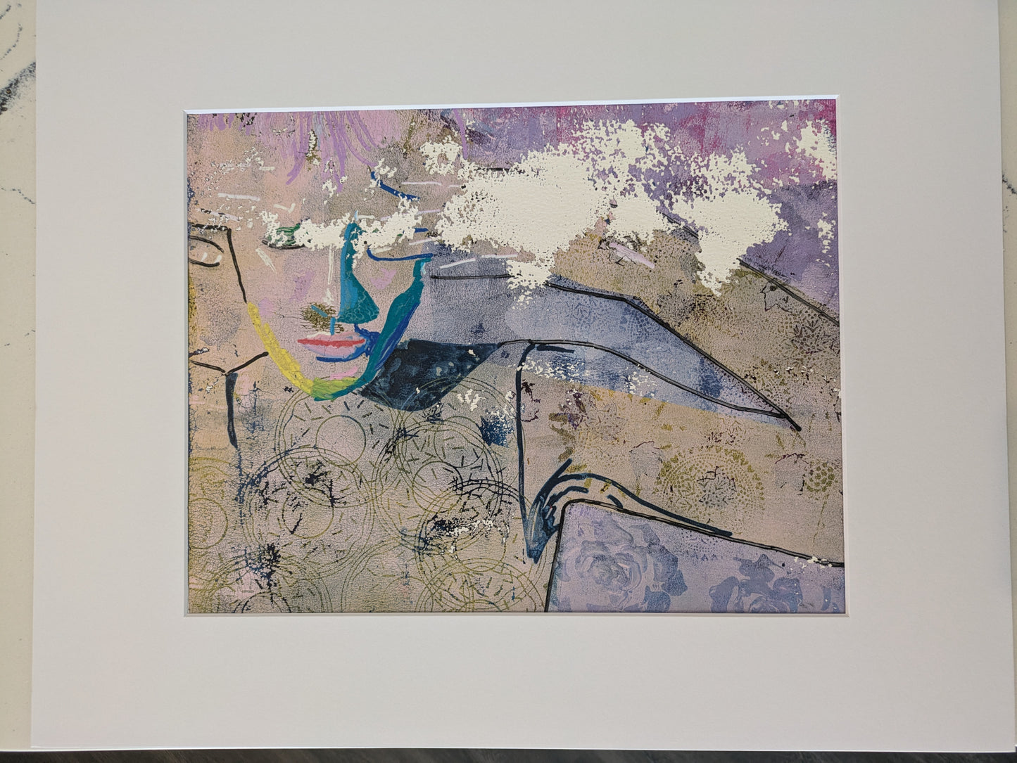 Woman in donut shirt