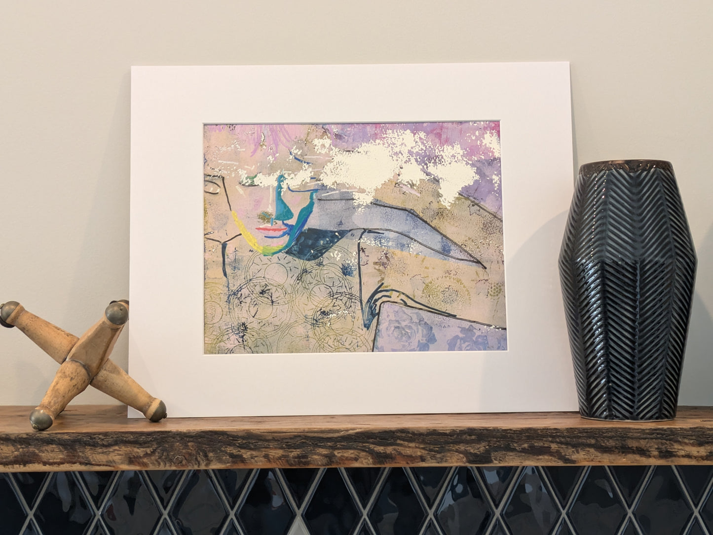 Woman in donut shirt